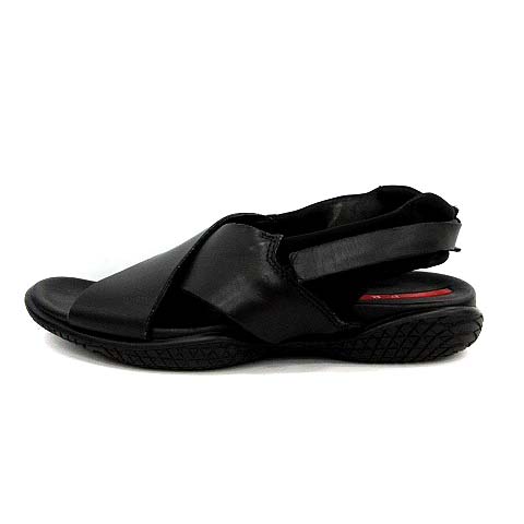 プラダスポーツ PRADA SPORT スポーツサンダル フラット レザー