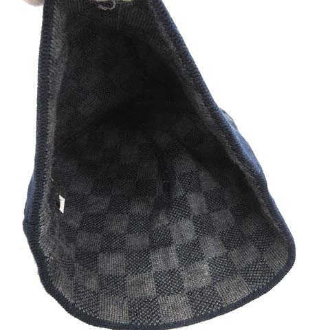 ルイヴィトン LOUIS VUITTON ニット帽 ニットキャップ ダミエ