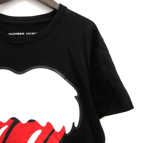 ナンバーナイン Number N Ine God Selection Xxx 19ss Tシャツ カットソー ベロt 半袖 S 黒ブラック Ek メンズ 081 ベクトルパーク