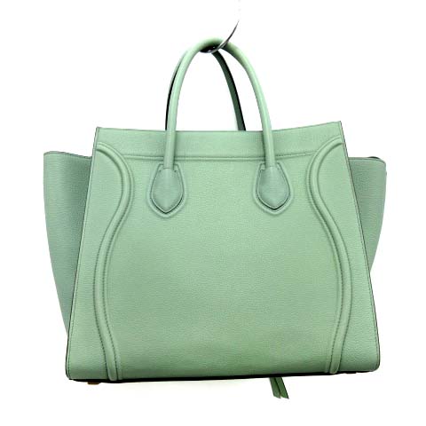 セリーヌ CELINE トートバッグ ラゲージ ファントム レザー 緑 ミント