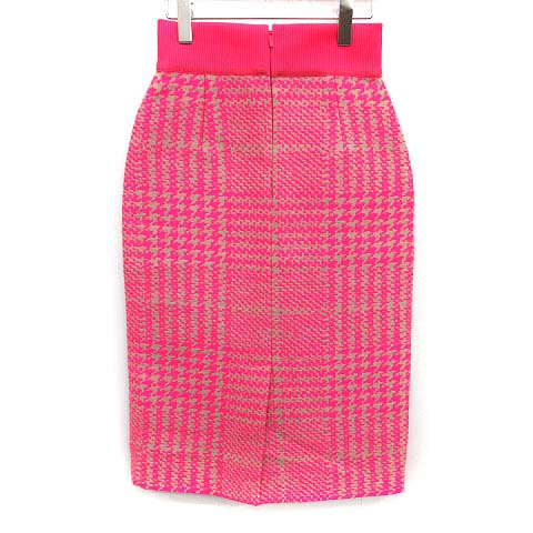 フェンディ FENDI 17AW スカート タイト ロング 総柄 ウール混 38