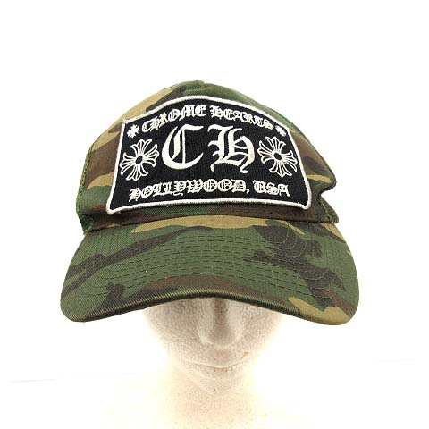 クロムハーツ CHROME HEARTS トラッカーキャップ 帽子 CH カモフラ 