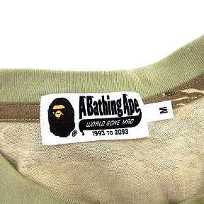 アベイシングエイプ A BATHING APE ロンT 迷彩 カモフラ 長袖 M
