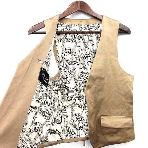 ナンバーナイン NUMBER (N)INE ベスト ジレ シルク 2 ベージュ /☆G 