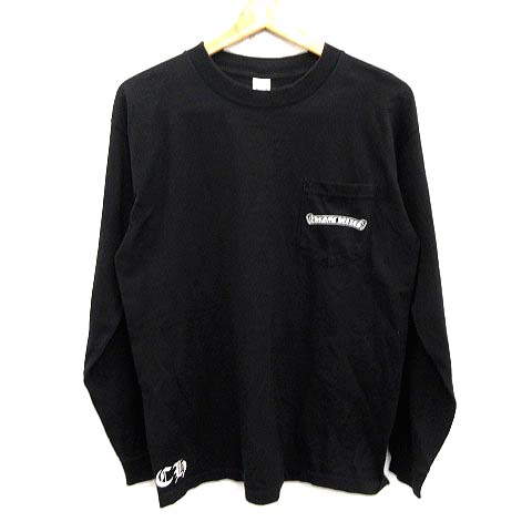 クロムハーツ CHROME HEARTS Tシャツ カットソー 長袖 プリント ロゴ M
