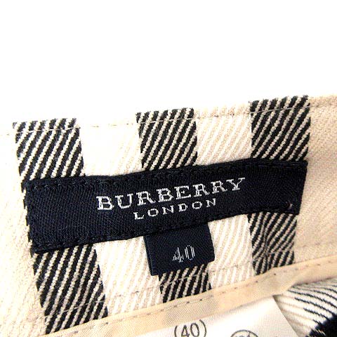バーバリー BURBERRY パンツ チェック スラックス 40 ベージュ /☆G
