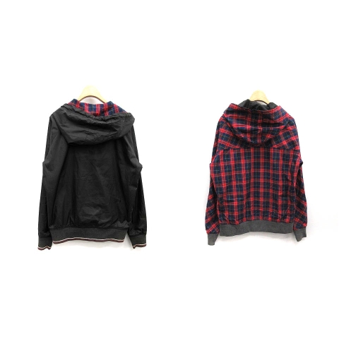 フレッドペリー リバーシブル 中綿 ジャケット サイズL チェック柄 ブルゾン フレッドペリー リバーシブル 中綿 ジャケット サイズL チェック柄