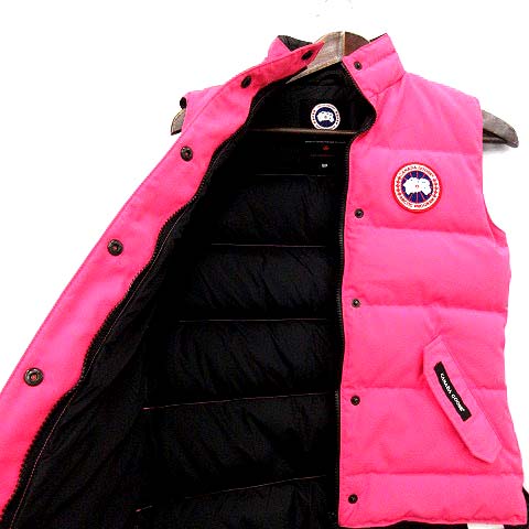 カナダグース CANADA GOOSE ダウンベスト S ピンク /☆G メンズ 081