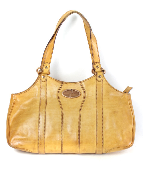グッチ GUCCI バッグ ハンド レザー 茶 ブラウン 124255 200047 /DE18 