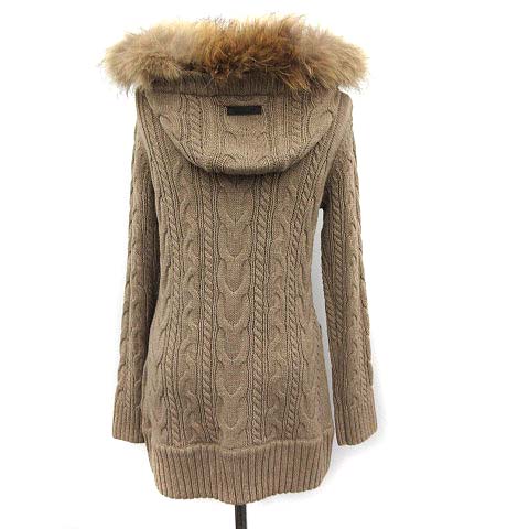 バーバリーブルーレーベル BURBERRY BLUE LABEL ダッフルコート ニット 