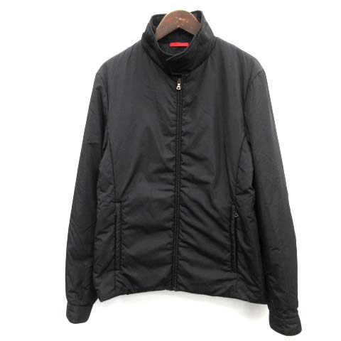 プラダスポーツ PRADA SPORT ジャケット 中綿 M 黒 ブラック /EK  