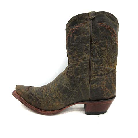 トニーラマ Tony Lama ウエスタンブーツ ショート レザー 7 5b カーキ Kh メンズ 081 ベクトルパーク