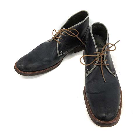 リーガル Regal チャッカブーツ レザー 26 黒 紺 ブラック ネイビー Kh D メンズ 081 ベクトルパーク