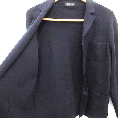 BARNEYS NEW YORK ネイビー ニットジャケット BARNEYS NEW YORK ネイビー ニットジャケット BARNEYS NEW YORK