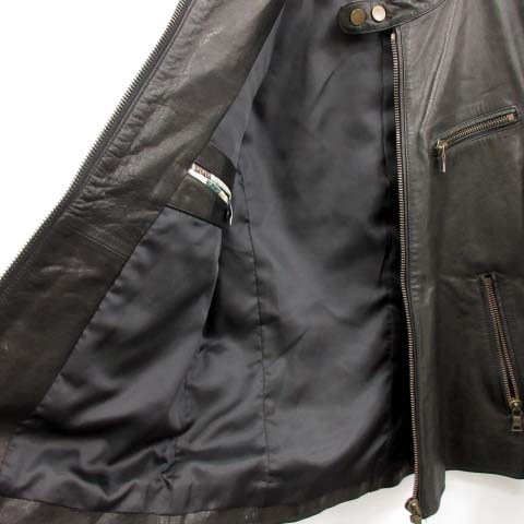 定価99000円 Paul Smith 羊革　ペイズリー　シングルライダース　M 中古・古着通販】PS Paul Smith (PSポールスミス) ゴートレザー