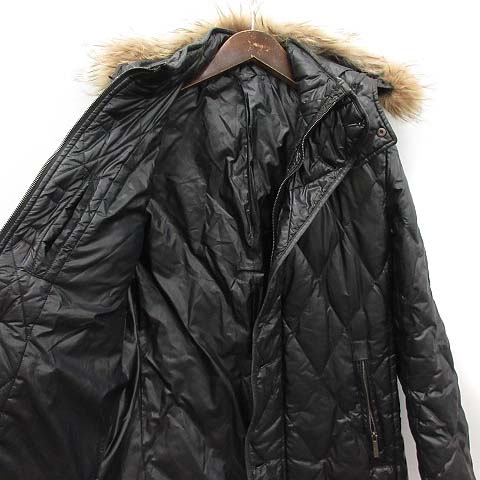 【超美品】ジョセフオム ラクーンフード付きダウンジャケット ダウンジャケット コート ダウンコート ダウン JOSEPH HOMME オンワード 50  ジョセフオム ダウンジャケット ファー フード ネイビー 46