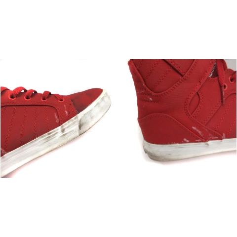 SUPRA レザーハイカット レッド 見逃し厳禁 【SUPRA スープラ】 オールレッド VAIDER : 北九州の
