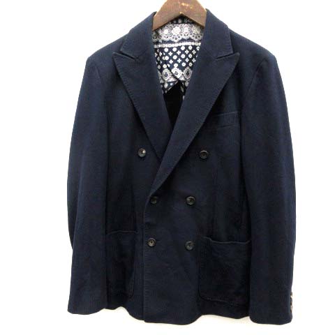 レインメーカー RAINMAKER KYOTO テーラードジャケット ダブル 48 紺 