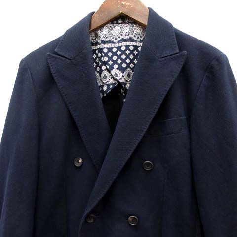 レインメーカー RAINMAKER KYOTO テーラードジャケット ダブル 48 紺 