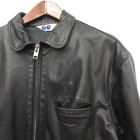 グッドイナフ GOODENOUGH レザージャケット ジップアップ ブルゾン M 