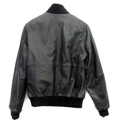 アーペーセー A.P.C. レザージャケット ラムレザー ブルゾン M 黒 /☆G 