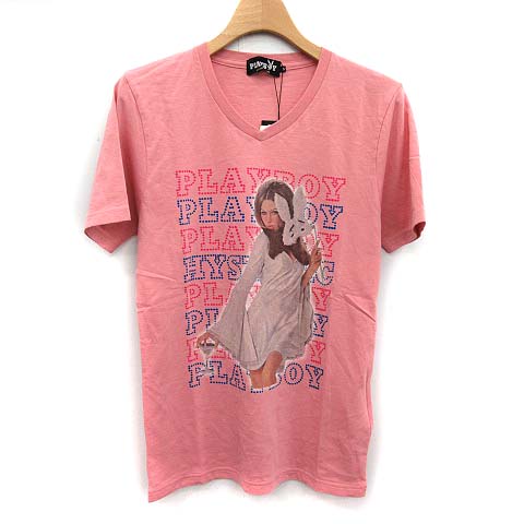 HYSTERIC GLAMOUR - ヒステリックグラマー PLAYBOY 1141CT09 Tシャツ カットソー Playboy × HYSTERIC GLAMOUR | HYSTERIC GLAMOUR ONLINE STORE