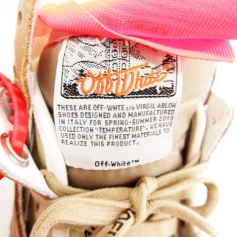 オフホワイト OFF WHITE スニーカー ハイカット カップソール CUP SOLE 