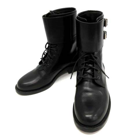 サンローラン パリ SAINT LAURENT PARIS ショートブーツ レースアップ 