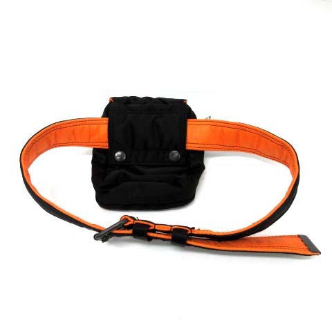 ポーター PORTER タンカー ウエストバッグ ブラック/オレンジ 吉田