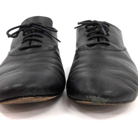 レペット Repetto レザーシューズ レースアップ 37 黒 ブラック /YM ●D レディース