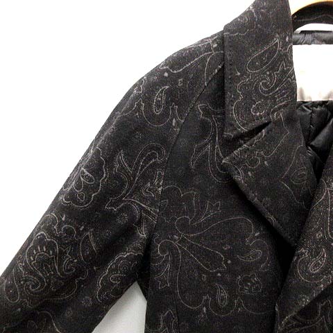タトラス Tatras アトリエライン ダウンジャケット ピーコート Pコート ペイズリー柄 01 黒 ブラック Nt12 メンズ 081 ベクトルパーク