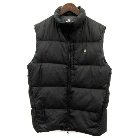 ナイトレイド NITRAID ダウンベスト ジップアップ L 黒 ブラック /EK 