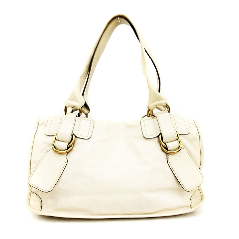 Chloe クロエ レザー ハンドバッグ ホワイト ホワイト（白）系 Chloe(クロエ) トートバッグ(レディース