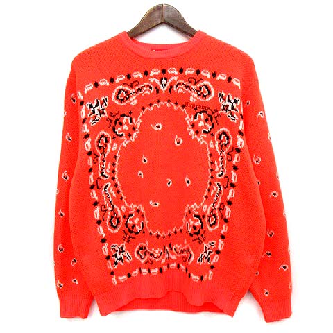 シュプリーム SUPREME 18SS ニット BANDANA SWEATER バンダナ セーター 