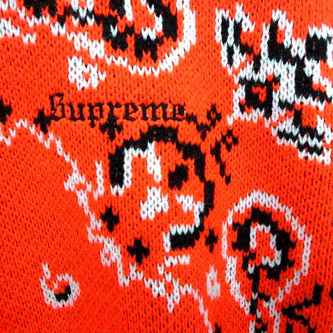 シュプリーム SUPREME 18SS ニット BANDANA SWEATER バンダナ セーター