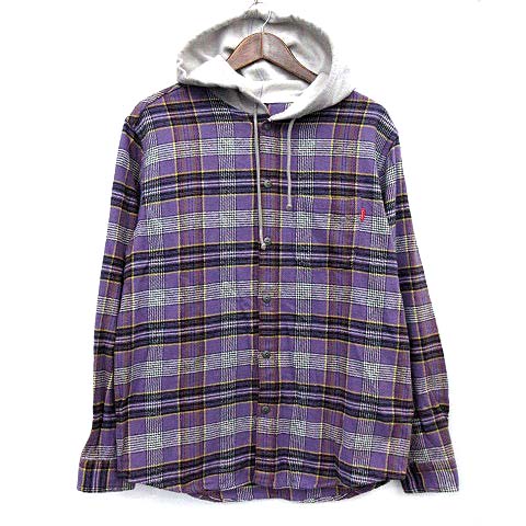 シュプリーム SUPREME 18SS ネルシャツ パーカー チェック hooded  