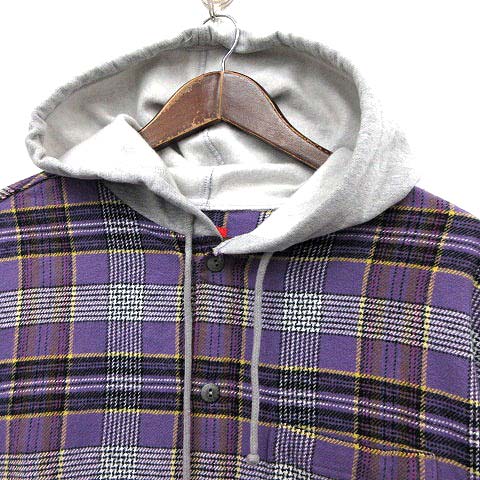シュプリーム SUPREME 18SS ネルシャツ パーカー チェック hooded  