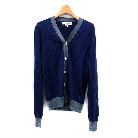 コムデギャルソンシャツ Comme Des Garcons Shirt カーディガン ニット ウール 長袖 Xs 青 Yi12 D メンズ 081 ベクトルパーク