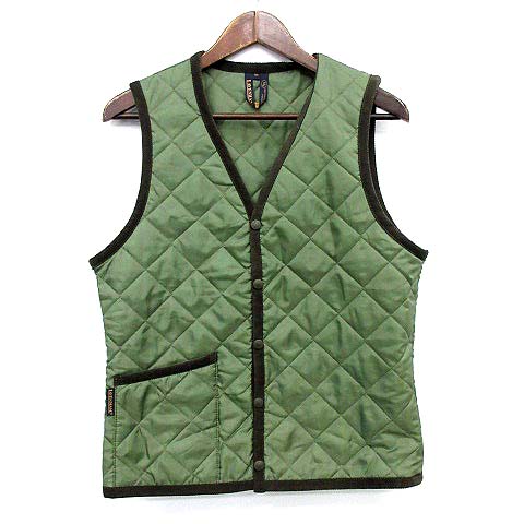 ラベンハム Lavenham キルティング ベスト ポリ 中綿 40 カーキ 緑 G メンズ 081 ベクトルパーク