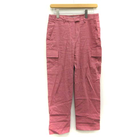 セオリーリュクス theory luxe 18SS カーゴパンツ リネン 38 ピンク  