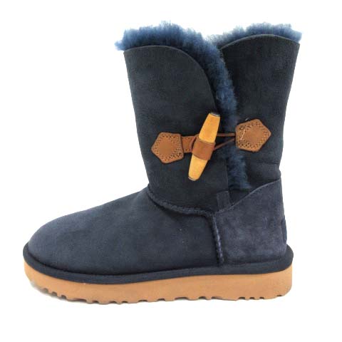アグ UGG Keely キーリー ムートンブーツ 22 紺 ネイビー 1012362 /EK 