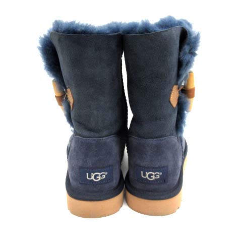 アグ UGG Keely キーリー ムートンブーツ 22 紺 ネイビー 1012362 /EK 