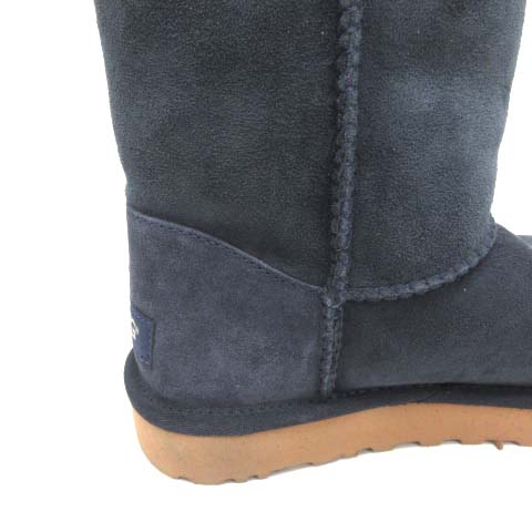 アグ UGG Keely キーリー ムートンブーツ 22 紺 ネイビー 1012362 /EK 