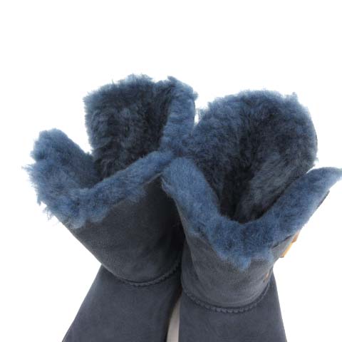 アグ UGG Keely キーリー ムートンブーツ 22 紺 ネイビー 1012362 /EK 