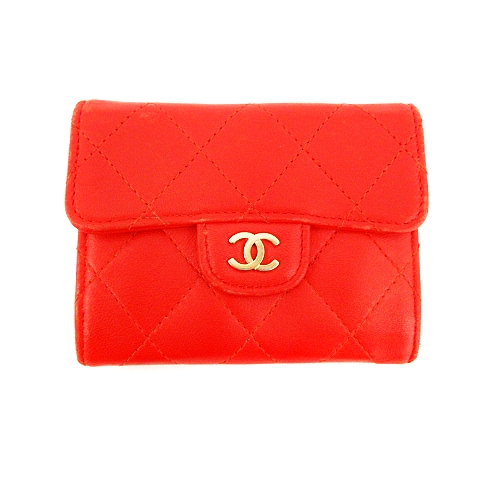 数回使用 CHANEL 赤 レザー コインケース 楽天市場】シャネル CHANEL