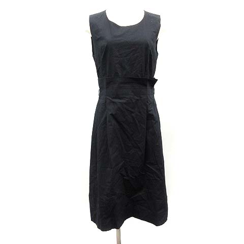 フェンディ Fendi ワンピース ノースリーブ ひざ丈 42 紺 ネイビー Mf27 レディース 081 ベクトルパーク