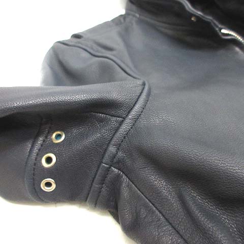 ポールスミス PAUL SMITH PS シングルライダースジャケット レザー M