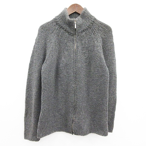 モンクレール Moncler カーディガン ニット ジップアップ ハイネック ウール L グレー Yt D メンズ 081 ベクトルパーク