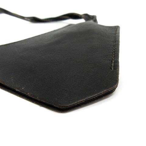 HERMES ブラック レザー ぽくっ キークロシェット 