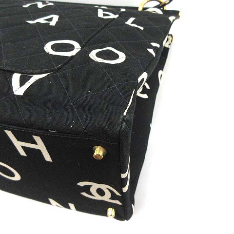 シャネル CHANEL トートバッグ ショルダー 総柄 ロゴ ココマーク  